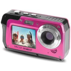 Minolta MN40WP 48.0-Megapixel Waterproof Digital Camera, Pink