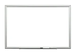 3M™ Magnetic Dry-Erase Whiteboard, 60" x 36", Aluminum Frame With Silver Finish