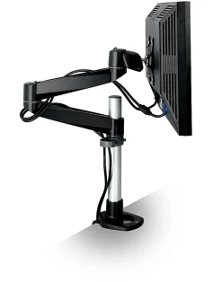3M™ MA140MB Dual-Swivel Monitor Arm, Desk Mount, Black