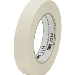 3M™ 2214 Masking Tape, 1" x 60 Yd., Natural, Case Of 36