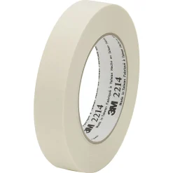 3M™ 2214 Masking Tape, 3" x 60 Yd., Natural, Case Of 12
