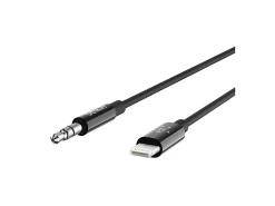 3.5 mm Audio Cable With Lightning Connector 6 Ft, Black