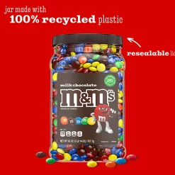 M&M's® Milk Chocolate Candies Jar, 62 Oz