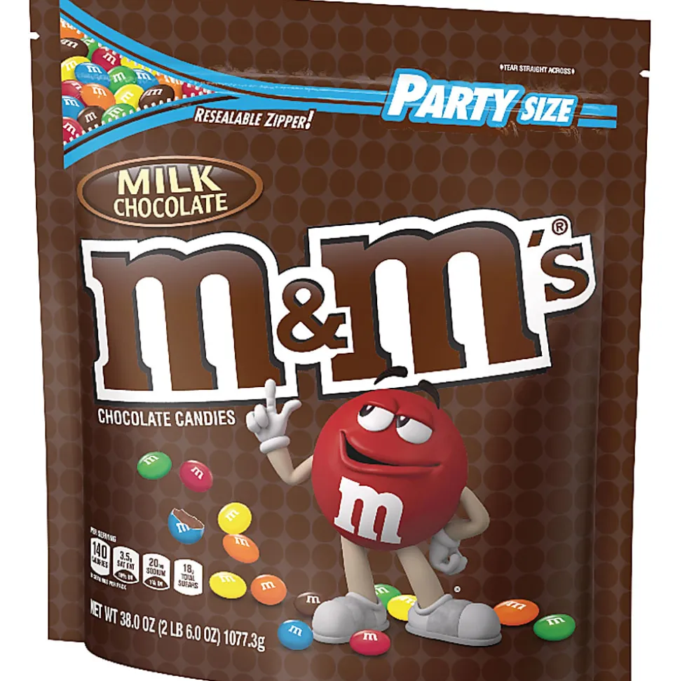 M&M's Milk Chocolate Candies - Milk Chocolate - 2.37 lb - 1 / Bag