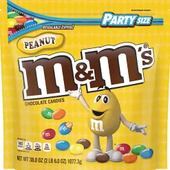 M&M's Peanut Chocolate Candies, 38 Oz