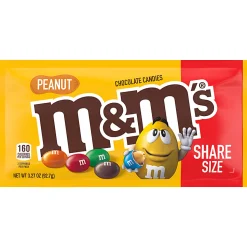 M&M's® Peanut Chocolate Candies, 3 Oz Bag