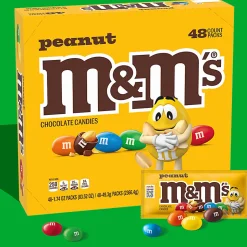 M&M's® Peanut Chocolate Candies, 1.74 Oz, Box Of 48