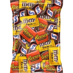 M&M's Peanut, Snickers And Reese's Minis Candy Variety Mix, 53 Oz, Total Qty 1