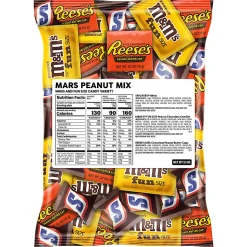 M&M's Peanut, Snickers And Reese's Minis Candy Variety Mix, 53 Oz, Total Qty 1