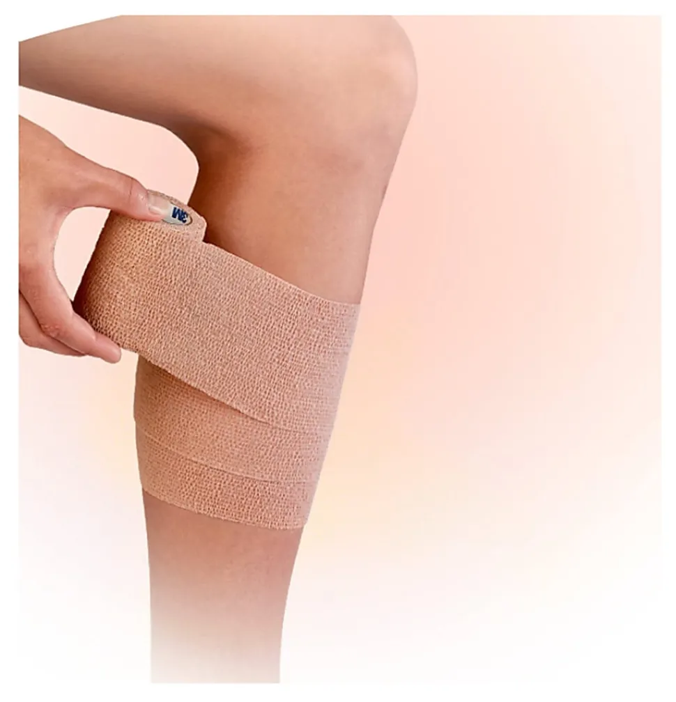 3M™ Nexcare™ Coban™ Self-Adherent Bandages, 3"x 5 Yd. Stretched, Tan