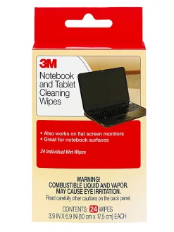 3M™ Notebook Screen Cleaning Wipes, Pack Of 24