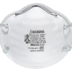 3M N95 Particulate Respirator 8200 Mask, White , Box Of 20