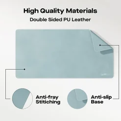 Mobile Pixels PU Leather Desk Mat, Hazel Blue