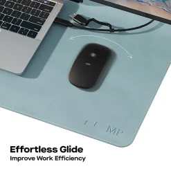 Mobile Pixels PU Leather Desk Mat, Hazel Blue