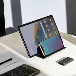 Mobile Pixels Vertical Laptop Stand, 6-3/4”H x 4-1/2”W x 2-1/2”D, Black
