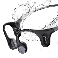 Mojawa™ Run Plus Bluetooth® Bone-Conduction Waterproof Open-Ear Headphones With Microphone For Outdoor Sports, Black