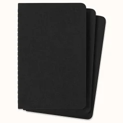 Moleskine Cahier Journals, 3-1/2" x 5-1/2", Black, Set of 3 Journals
