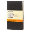 Moleskine Cahier Journals, 3-1/2" x 5-1/2", Ruled, 64 Pages, Black, Set Of 3 Journals