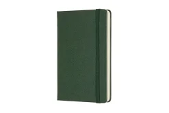Moleskine Classic Collection Hard Cover Notebook, 3-1/2” x 5-1/2”, 1 Subject, Faint Ruled, 192 Sheets, Myrtle Green