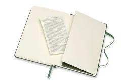 Moleskine Classic Collection Hard Cover Notebook, 3-1/2” x 5-1/2”, 1 Subject, Faint Ruled, 192 Sheets, Myrtle Green
