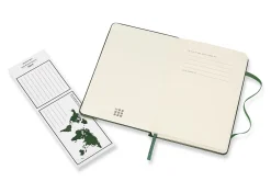 Moleskine Classic Collection Hard Cover Notebook, 3-1/2” x 5-1/2”, 1 Subject, Faint Ruled, 192 Sheets, Myrtle Green
