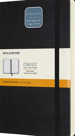 Moleskine Classic Expanded Hard Cover Notebook, 5