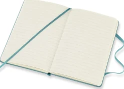 Moleskine Classic Hard Cover Notebook, 3-1/2" x 5-1/2", Ruled, 192 Pages, Reef Blue