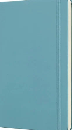 Moleskine Classic Hard Cover Notebook, 5" x 8-1/4", Ruled, 240 Pages, Reef Blue