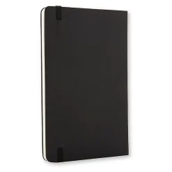 Moleskine Classic Hard Cover Notebook, 5" x 8-1/4", Unruled, 240 Pages, Black