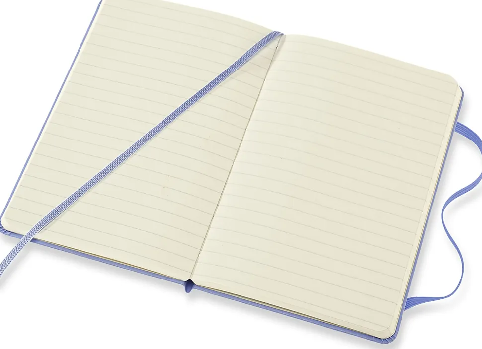 Moleskine Classic Hard Cover Notebook, 3.5" X 5/5", Ruled, 192 Pages, Hydrangea Blue