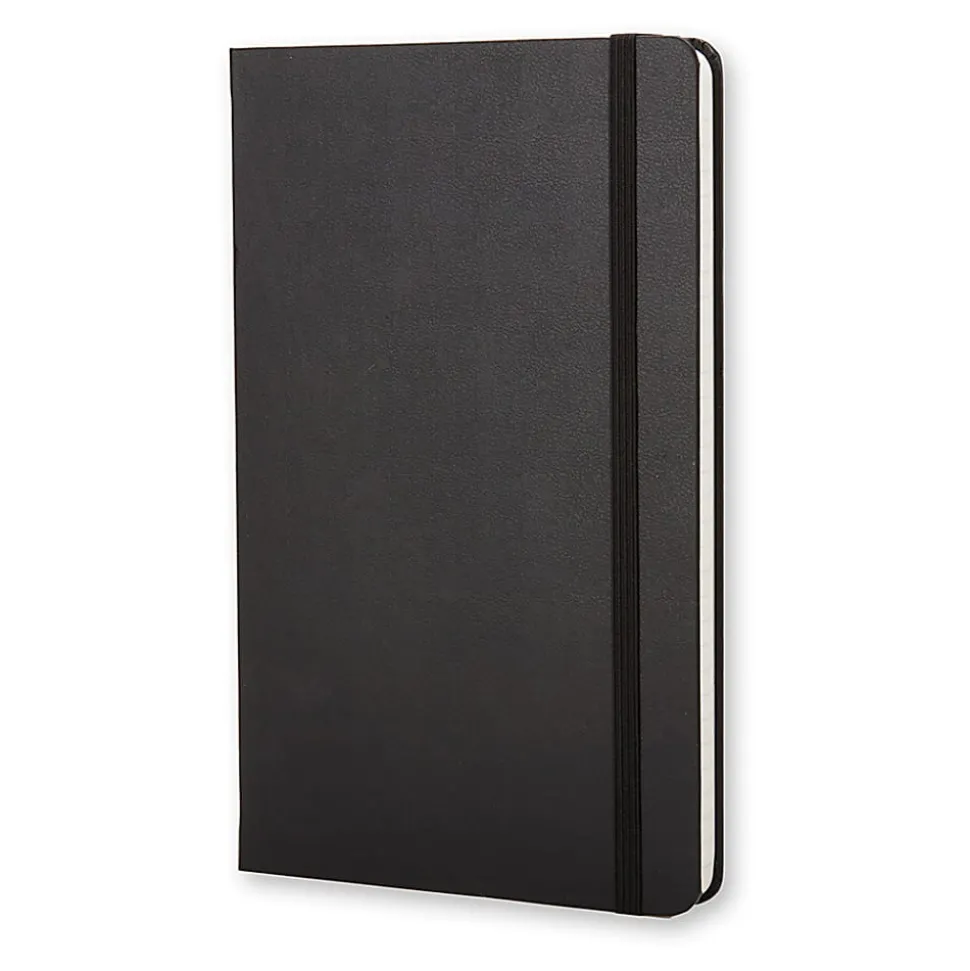 Moleskine Classic Hard Cover Notebook, 5” x 8-1/4”, Ruled, 240 Pages, Black