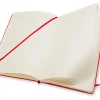 Moleskine Classic Hard Cover Notebook, 3-1/2” x 5-1/2”, Ruled, 192 Pages, Red