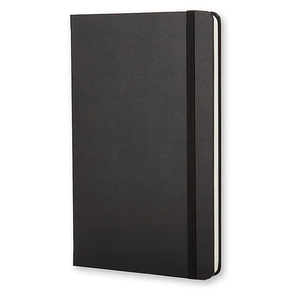 Moleskine Classic Hard Cover Notebook, 3-1/2" x 5-1/2", Ruled, 192 Pages, Black