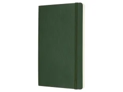 Moleskine Classic Hard Cover Notebook, Large, 5" x 8.25", Ruled, 240 Pages, Myrtle Green