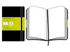 Moleskine Classic Notebook, 5” x 8-1/4”, 1 Subject, Faint Ruled, 192 Sheets, Black