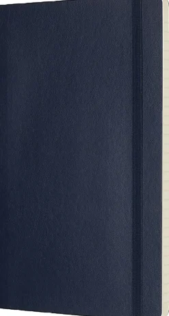 Moleskine Classic Soft Cover Notebook, 5” x 8-1/4”, Ruled, 192 Pages, Sapphire Blue