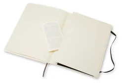 Moleskine Classic Soft Cover Notebook, 7-1/2" x 10", Ruled, 192 Pages, Black