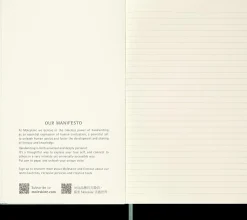 Moleskine Colored Patterned Hard Cover Notebook, 5" x 8-1/4", Ruled/Lined, Sage Green, Total Qty 1