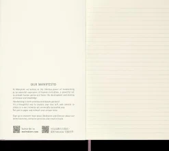 Moleskine Colored Patterned Hard Cover Notebook, 5" x 8-1/4", Ruled/Lined, Majestic Pink, Total Qty 1