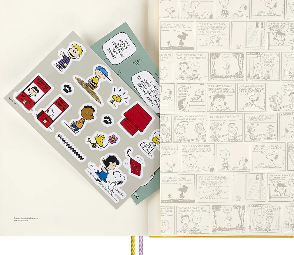 Moleskine Peanuts Limited Edition Large Notebook, 5" x 8", 4 Subject, Ruled, 172 Sheets, Patty