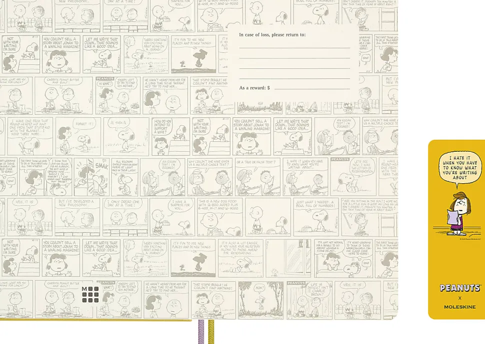Moleskine Peanuts Limited Edition Large Notebook, 5" x 8", 4 Subject, Ruled, 172 Sheets, Patty