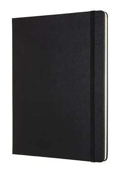 Moleskine PRO Notebook, 7-1/2" x 10", Ruled, 192 Pages, Black