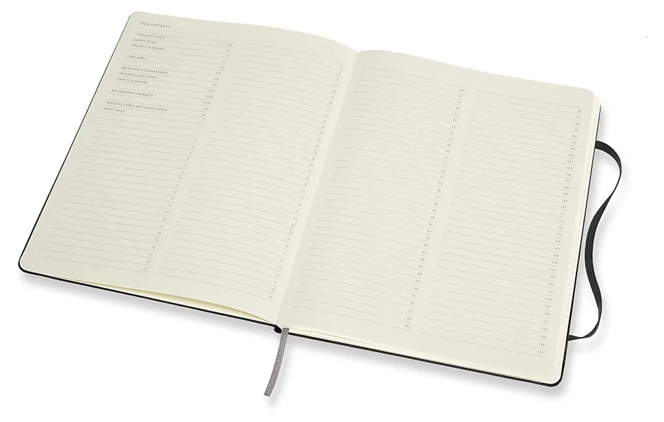 Moleskine PRO Notebook, 7-1/2" x 10", Ruled, 192 Pages, Black