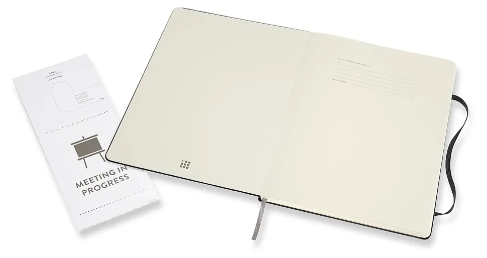 Moleskine PRO Notebook, 7-1/2" x 10", Ruled, 192 Pages, Black