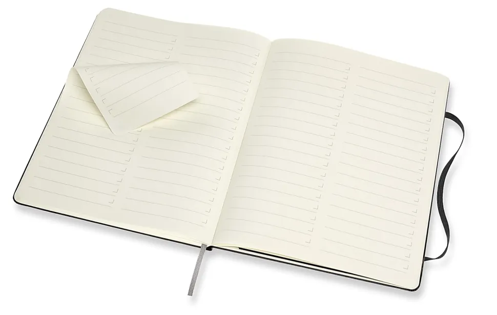 Moleskine PRO Notebook, 7-1/2" x 10", Ruled, 192 Pages, Black