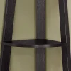 Monarch Specialties Karlee 72"H 5-Shelf Corner Bookcase, Cappuccino