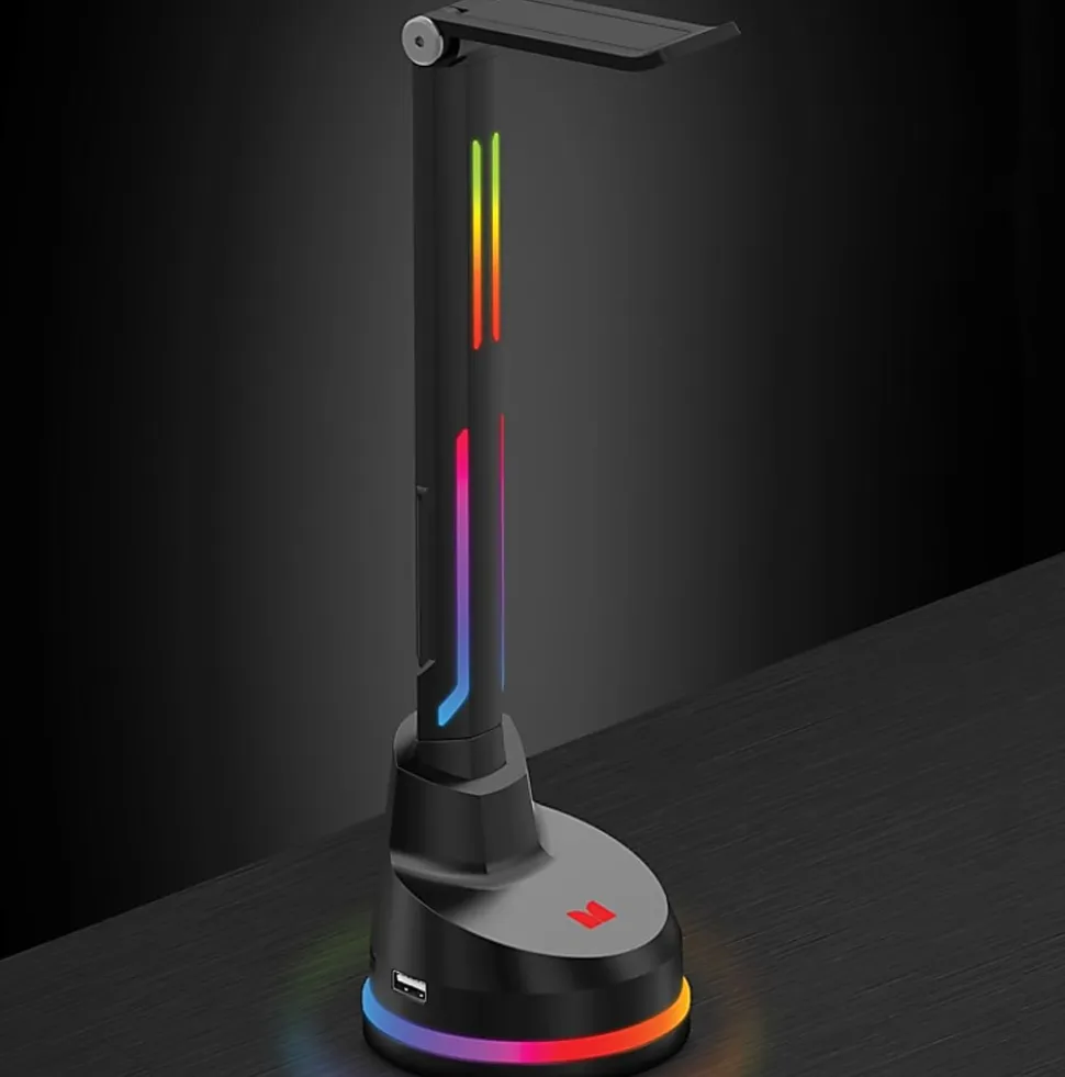 Monster Ambient Dual Headset Stand, Black, 2MNGH0167B0L2