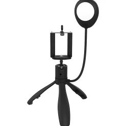 Monster 2-In-1 LED Plastic Selfie Handheld/Tripod Mount For Smartphones, Black