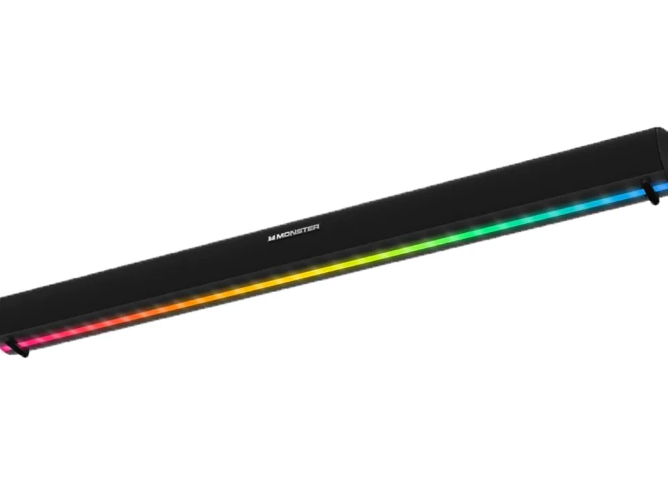 Monster LED Gaming Soundbar, Black, 2MNSK1094B0L2