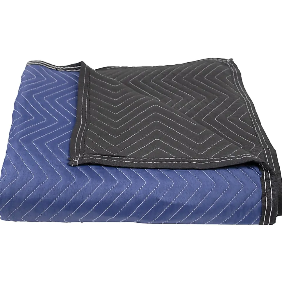 Monster Trucks® Economy-Plus Multipurpose Blankets, 72" x 80", Blue/Black, Pack Of 12 Blankets